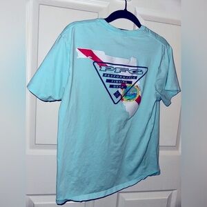 Columbia PFG Performance Fishing Gear men’s blue graphic short sleeve T-Shirt M